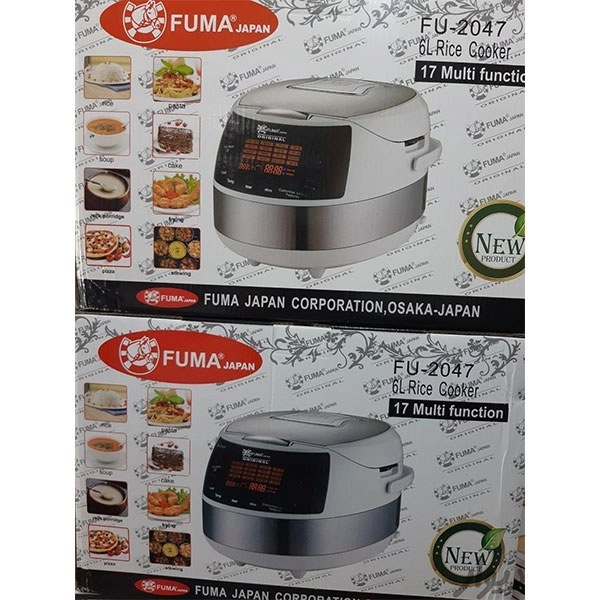 پلوپز Fuma فوما مدل FU-2047 ژاپن 6 لیتر(در دو رنگ سفید و مشکی)
